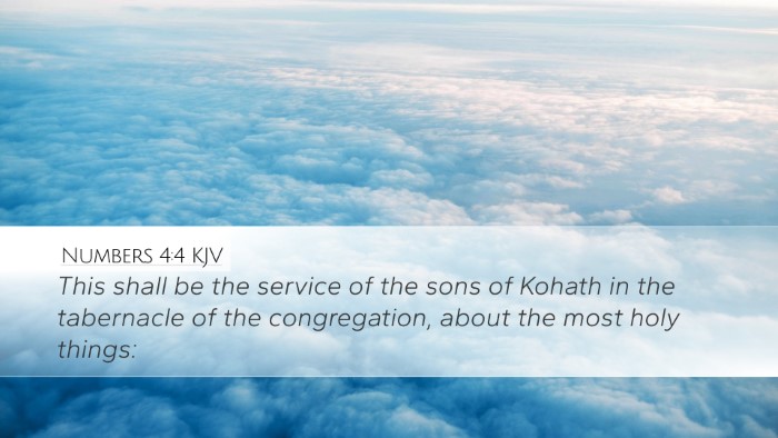 Numbers 4:4 KJV Bible Verse Image