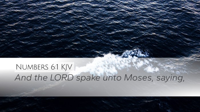 Numbers 6:1 KJV Desktop Wallpaper - And the LORD spake unto Moses, - Desktop Bible Verse Wallpaper