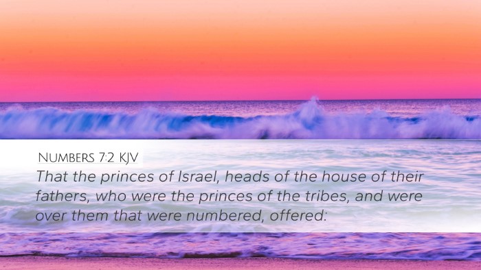 Numbers 7:2 KJV Bible Verse Image