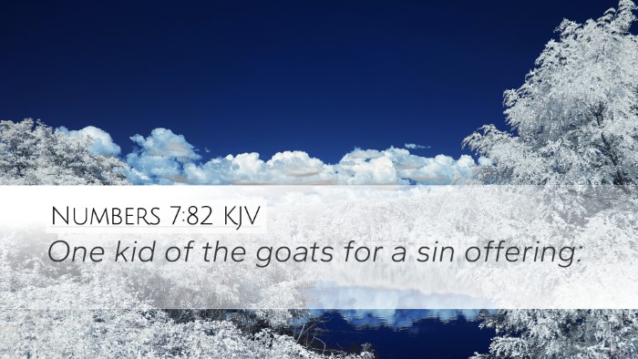 Numbers 7:82 KJV Desktop Wallpaper - One kid of the goats for a sin - Desktop Bible Verse Wallpaper