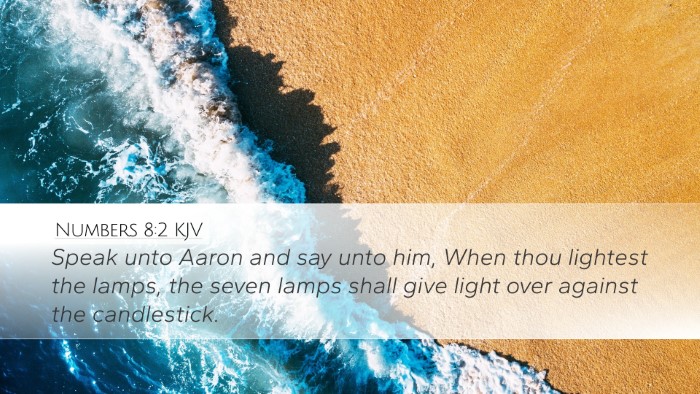 Numbers 8:2 KJV Bible Verse Image