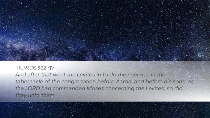 Numbers 8:22 KJV Bible Verse Image