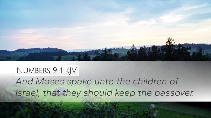 Numbers 9:4 KJV Desktop Wallpaper - And Moses spake unto the children of Israel, that - Desktop Bible Verse Wallpaper