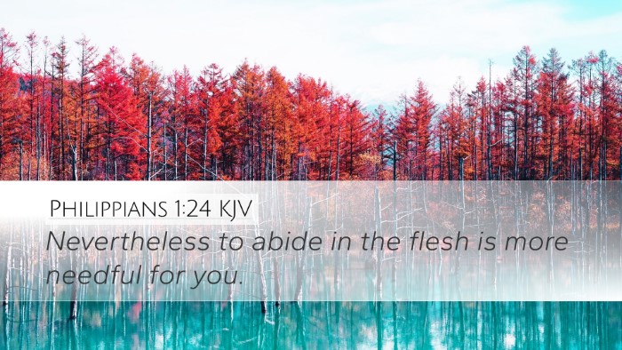 Philippians 1:24 KJV Bible Verse Image