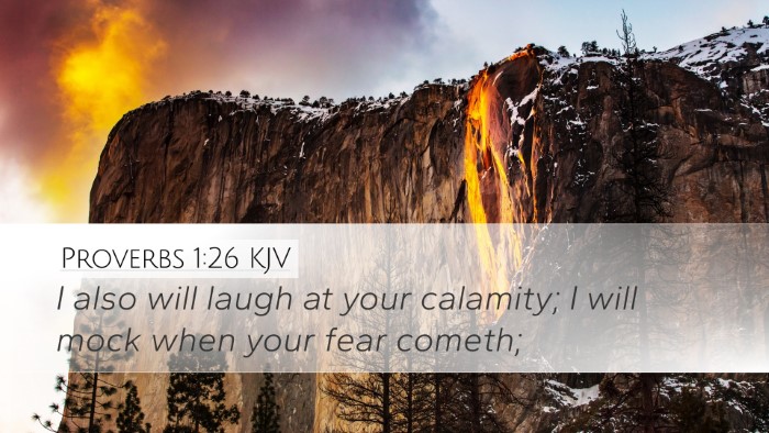 Proverbs 1:26 KJV Bible Verse Image