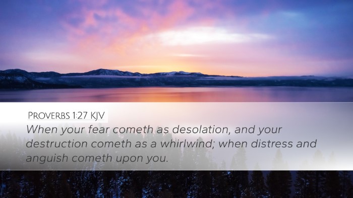Proverbs 1:27 KJV Bible Verse Image
