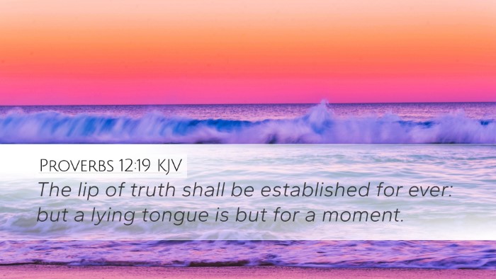 Proverbs 12:19 KJV Bible Verse Image