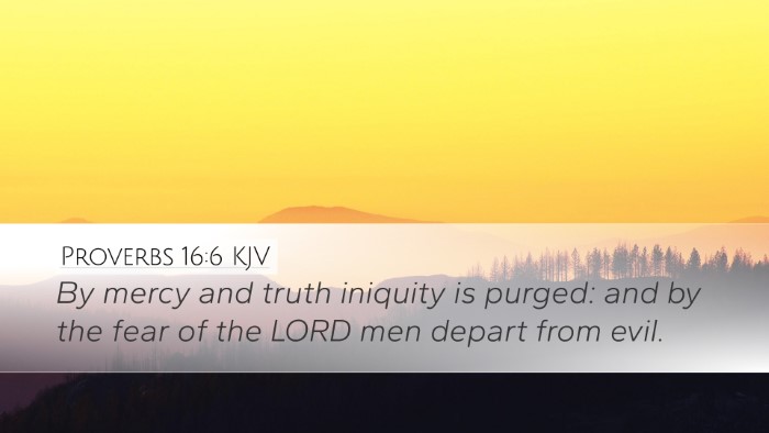 Proverbs 16:6 KJV Bible Verse Image