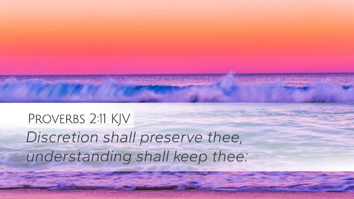 Proverbs 2:11 KJV Bible Verse Image