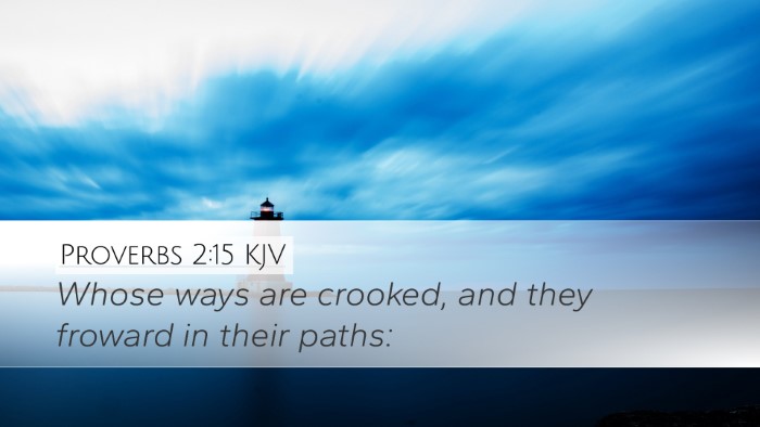Proverbs 2:15 KJV Bible Verse Image