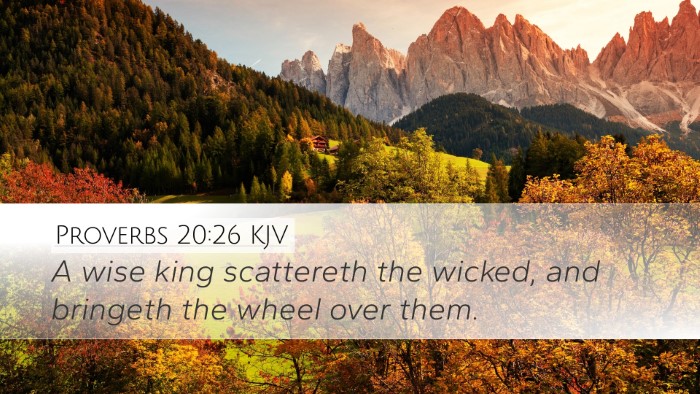 Proverbs 20:26 KJV Bible Verse Image