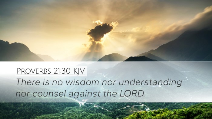 Proverbs 21:30 KJV Bible Verse Image