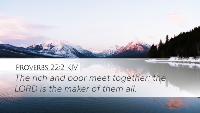 Proverbs 22:2 KJV Bible Verse Image
