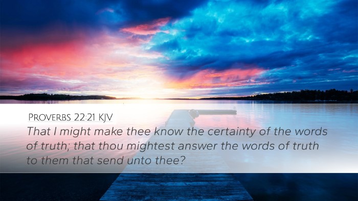 Proverbs 22:21 KJV Bible Verse Image