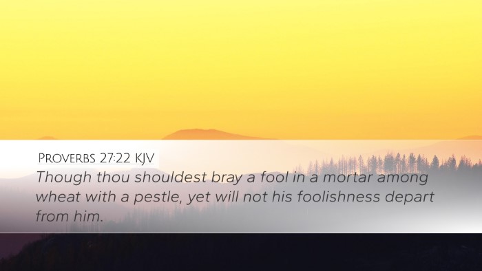 Proverbs 27:22 KJV Bible Verse Image