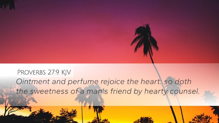 Proverbs 27:9 KJV Bible Verse Image