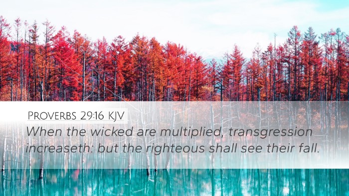 Proverbs 29:16 KJV Bible Verse Image