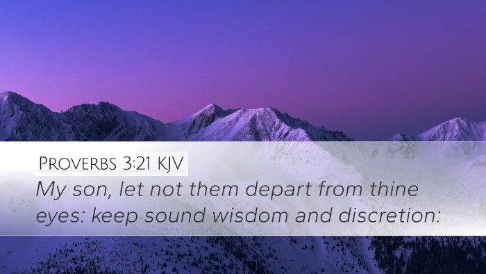 Proverbs 3:21 KJV Bible Verse Image