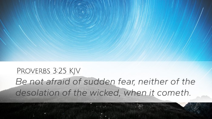 Proverbs 3:25 KJV Bible Verse Image