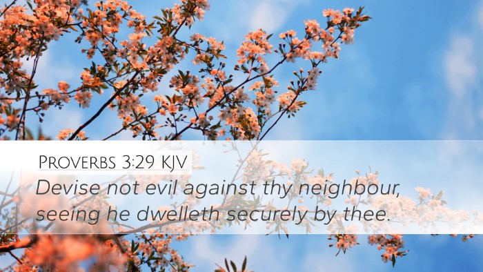 Proverbs 3:29 KJV Bible Verse Image