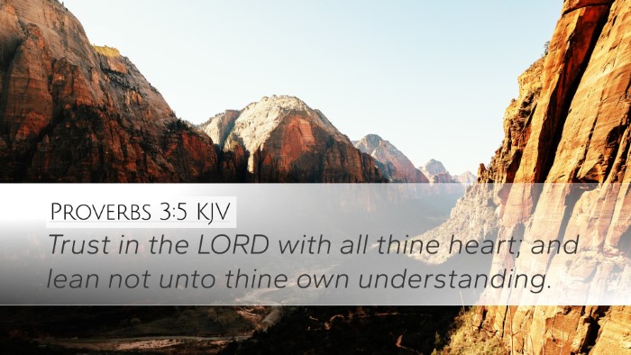 Proverbs 3:5 KJV Bible Verse Image