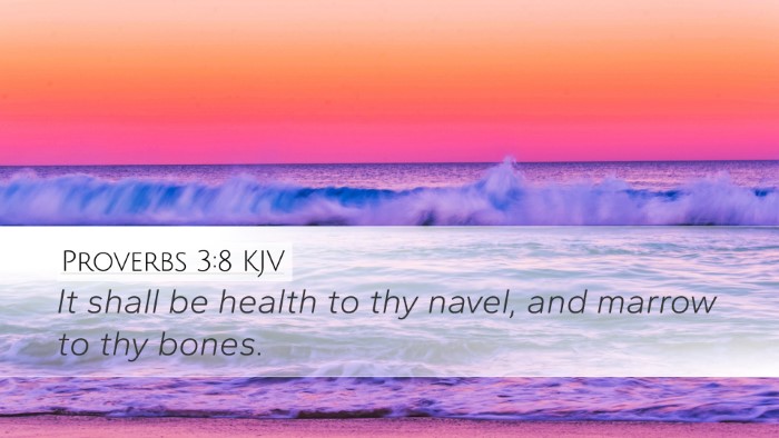 Proverbs 3:8 KJV Desktop Wallpaper - It shall be health to thy navel, and marrow to - Desktop Bible Verse Wallpaper