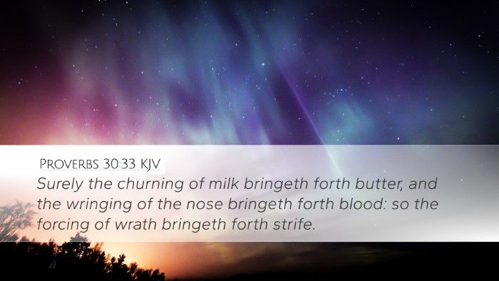 Proverbs 30:33 KJV Bible Verse Image