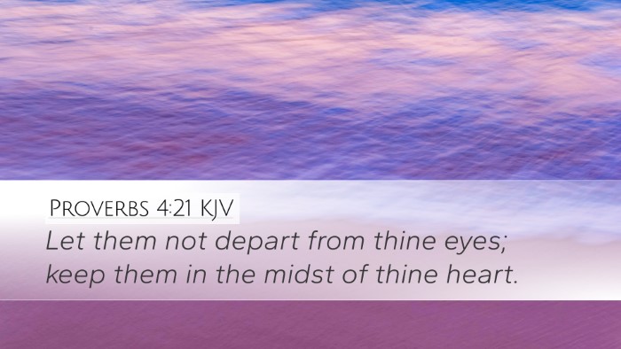 Proverbs 4:21 KJV Bible Verse Image