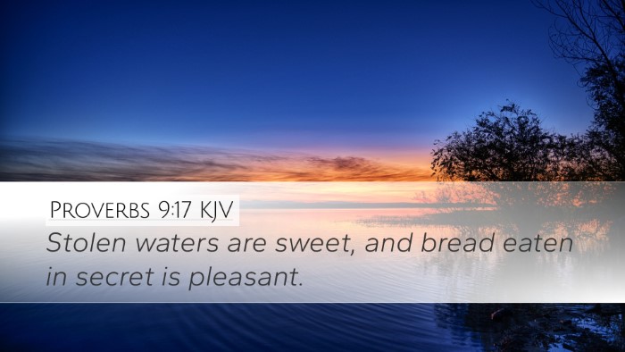 Proverbs 9:17 KJV Bible Verse Image