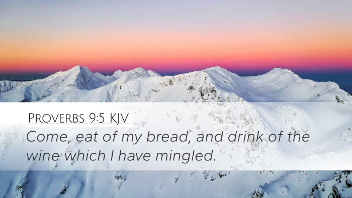 Proverbs 9:5 KJV Bible Verse Image