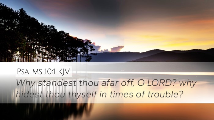 Psalms 10:1 KJV Bible Verse Image