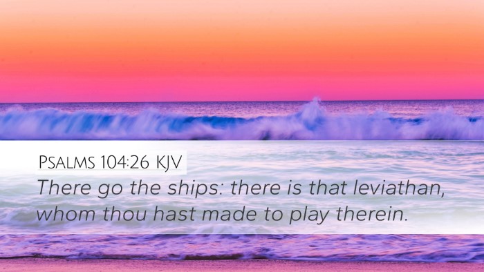 Psalms 104:26 KJV Bible Verse Image