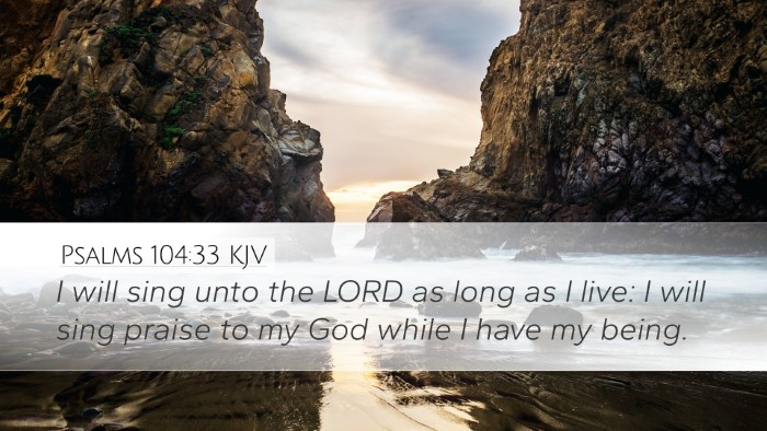 Psalms 104:33 KJV Bible Verse Image
