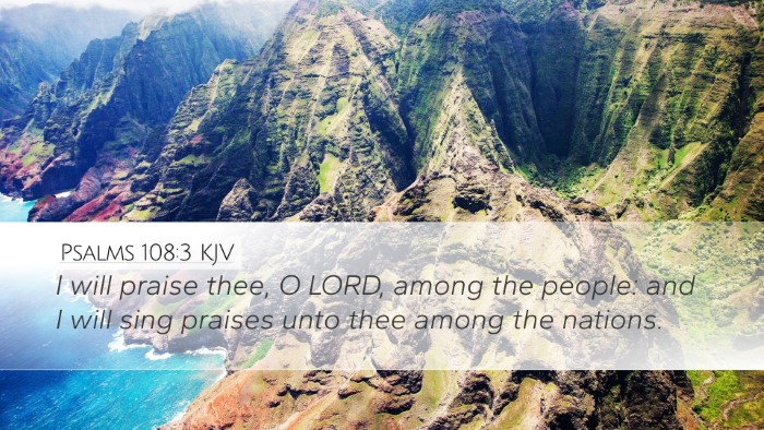 Psalms 108:3 KJV Bible Verse Image