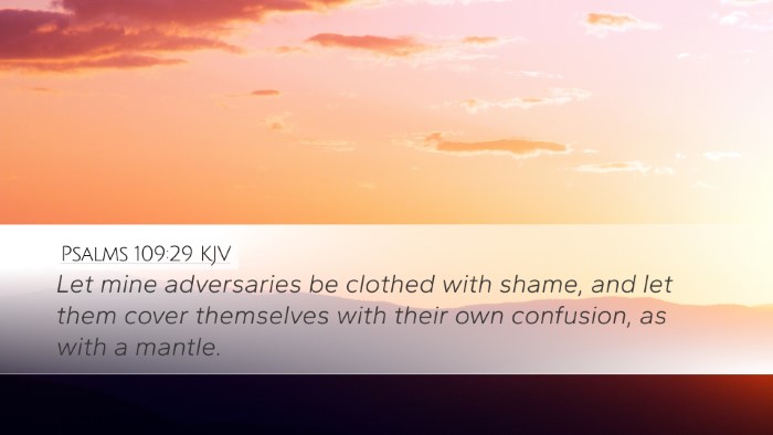 Psalms 109:29 KJV Bible Verse Image