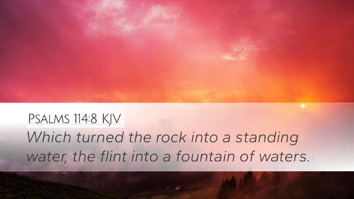 Psalms 114:8 KJV Bible Verse Image