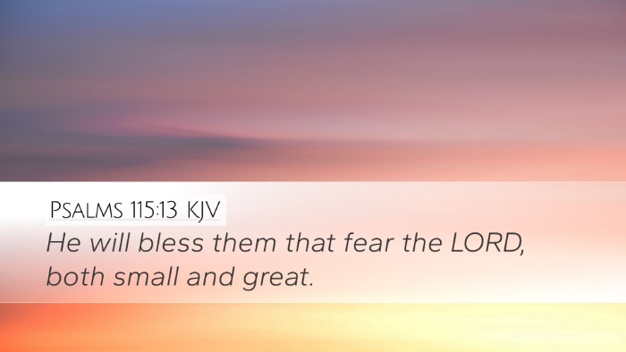 Psalms 115:13 KJV Bible Verse Image