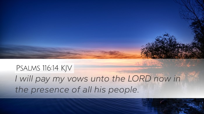 Psalms 116:14 KJV Bible Verse Image
