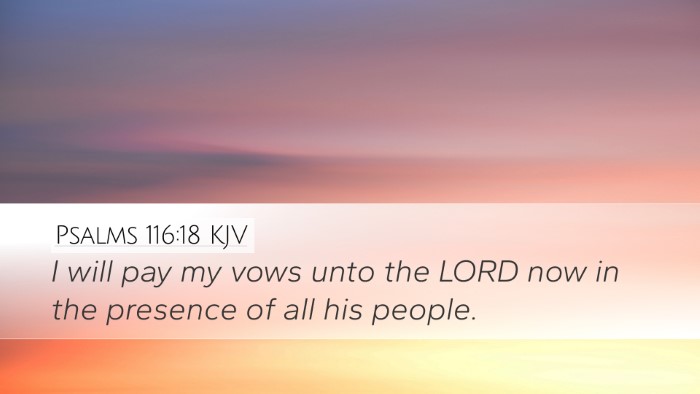 Psalms 116:18 KJV Bible Verse Image