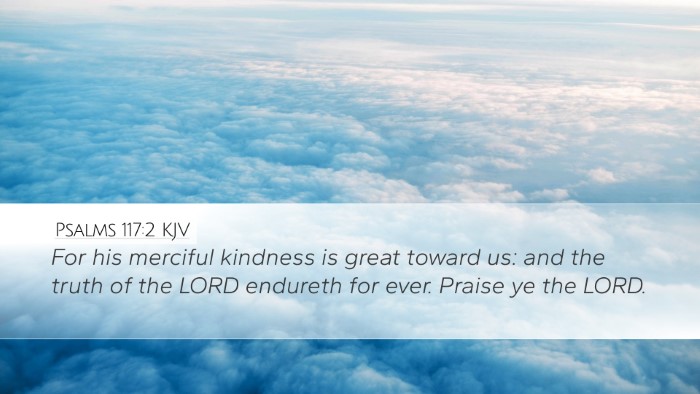 Psalms 117:2 KJV Bible Verse Image