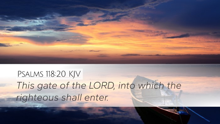 Psalms 118:20 KJV Desktop Wallpaper - This gate of the LORD, into which the righteous - Desktop Bible Verse Wallpaper