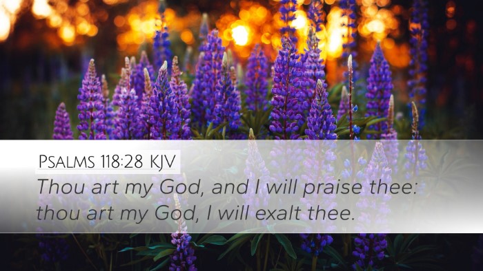 Psalms 118:28 KJV Bible Verse Image