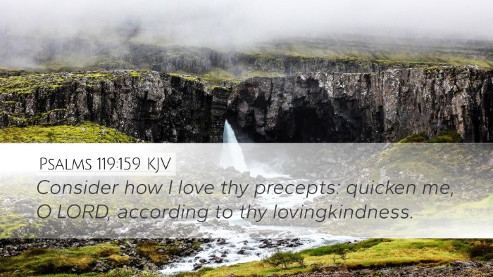 Psalms 119:159 KJV Bible Verse Image