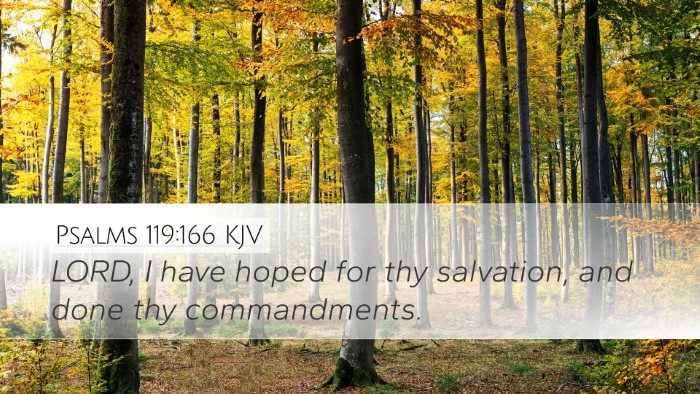 Psalms 119:166 KJV Bible Verse Image