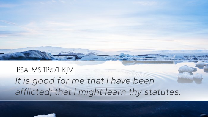 Psalms 119:71 KJV Bible Verse Image