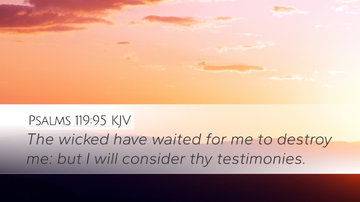 Psalms 119:95 KJV Bible Verse Image