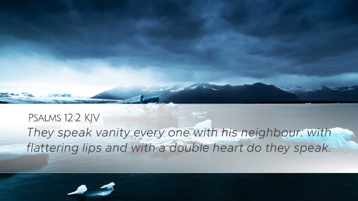 Psalms 12:2 KJV Bible Verse Image
