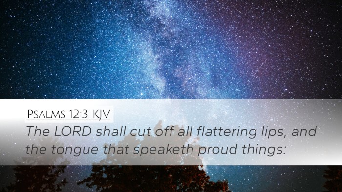 Psalms 12:3 KJV Bible Verse Image
