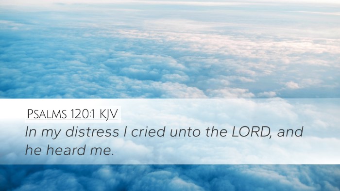 Psalms 120:1 KJV Bible Verse Image