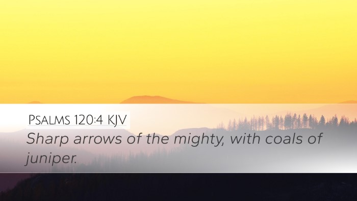Psalms 120:4 KJV Bible Verse Image
